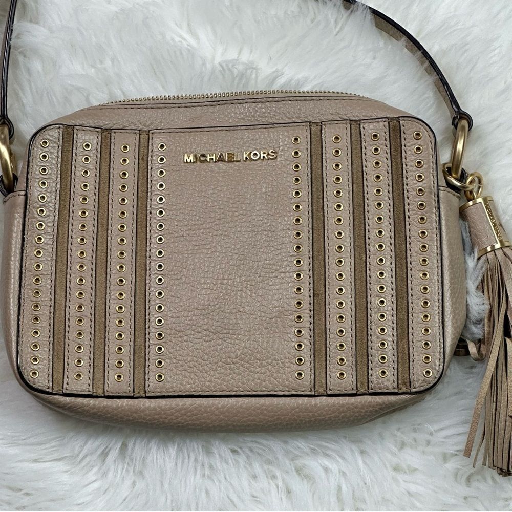 Michael Kors Tan Crossbody leather Bag
